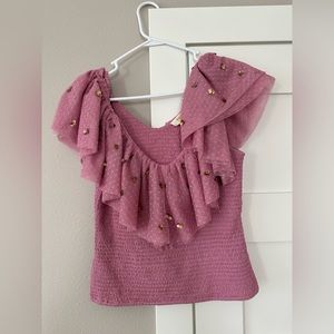 Maeve By Anthropologie Tulle Top